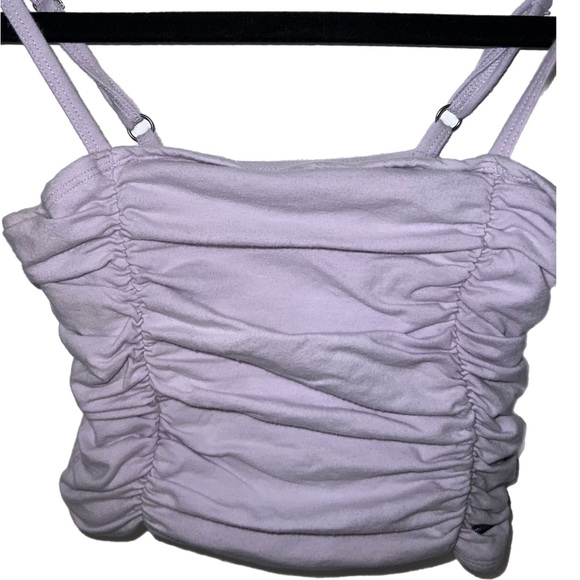 Hollister lavender ruched cropped tank C16 - Picture 2 of 4